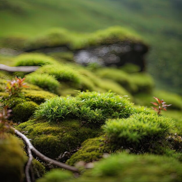Premium AI Image Green Moss Nature's Carpet for Your Garden