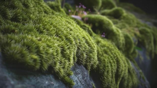 Green moss