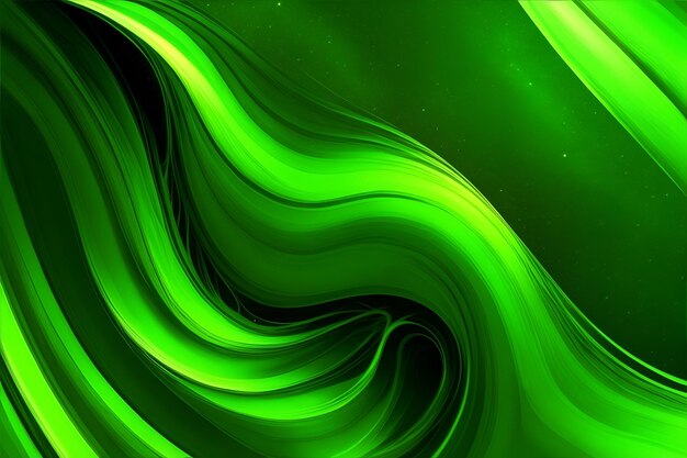 Green motions abstract background