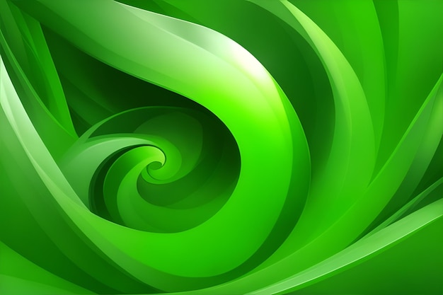 Green motions abstract background