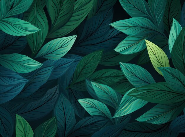 Green natural palm leaf background