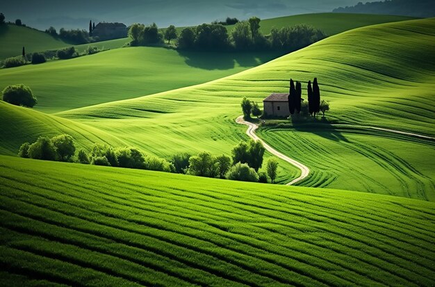 Green Nature Field Italy