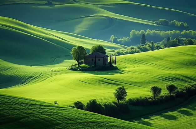 Green Nature Field Italy