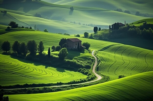 Green Nature Field Italy