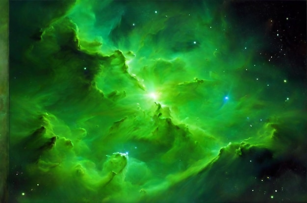 Photo green nebula