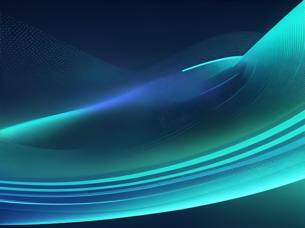 Green neon sound waves background