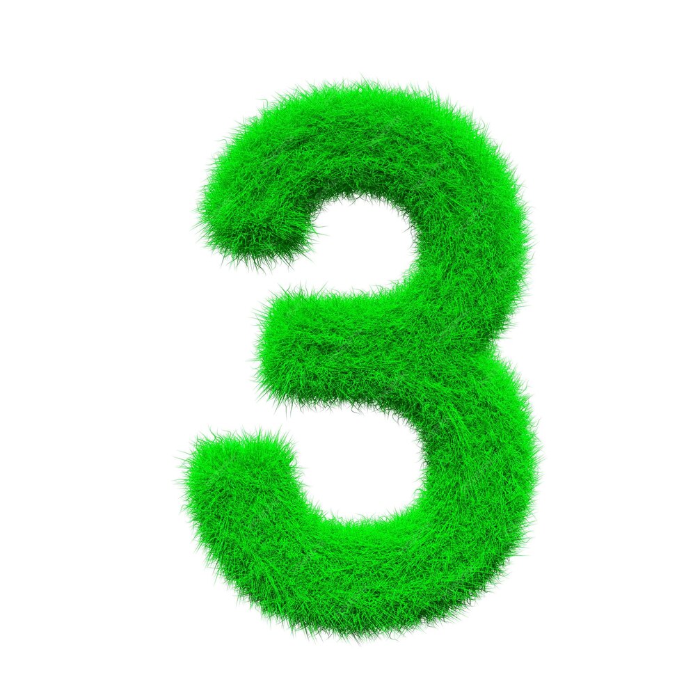 Premium Photo Green number 3 fur 3d element render typography fluffy Premium Photo Green number 3 fur 3d element render typography fluffy