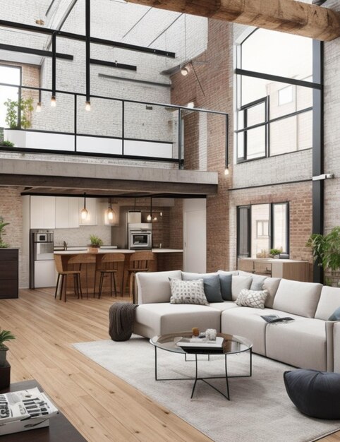 Green Oasis Minimalist Loft Lewenkamerontwerp