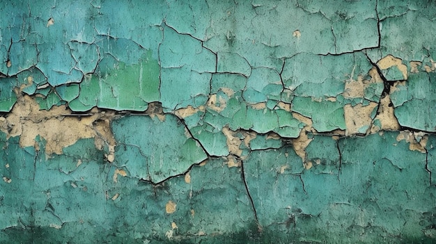 Green old grunge wall background effect