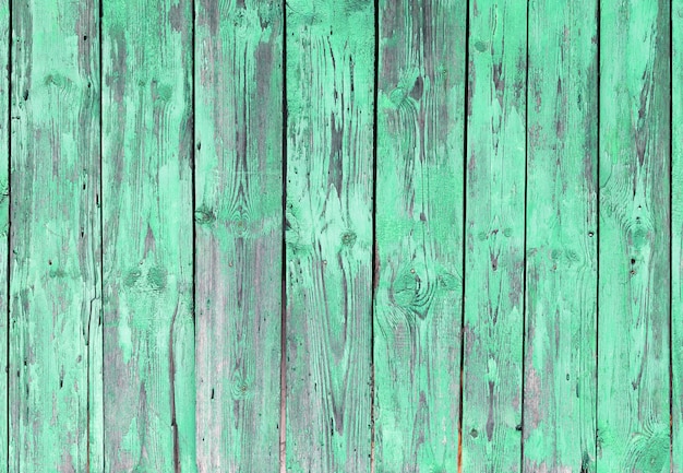 Green old wood boards