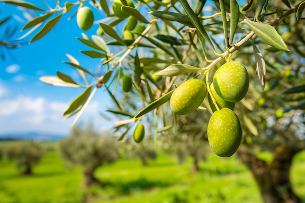 green olive trees pictures