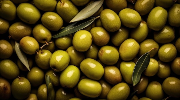 Зелёный оливковый фон