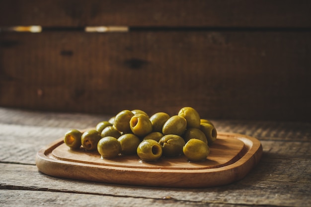 green olives, delicious delicacy  