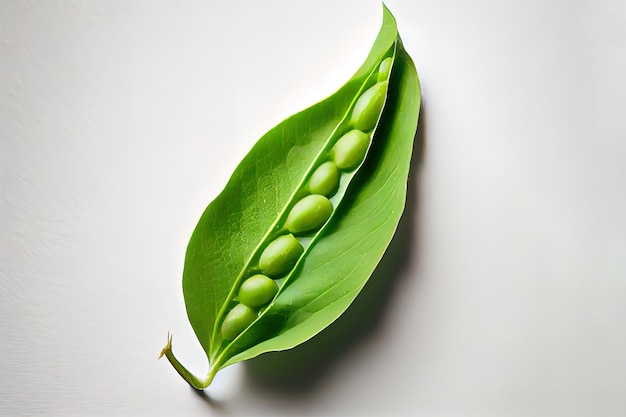 Green One natural Snow Peas Generative Ai