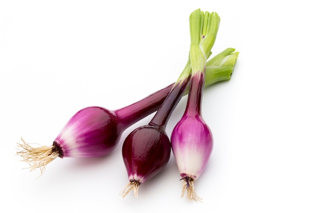 Green onion isolated on the white background.