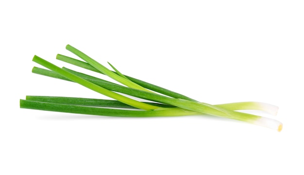 Green onion isolated on the white background