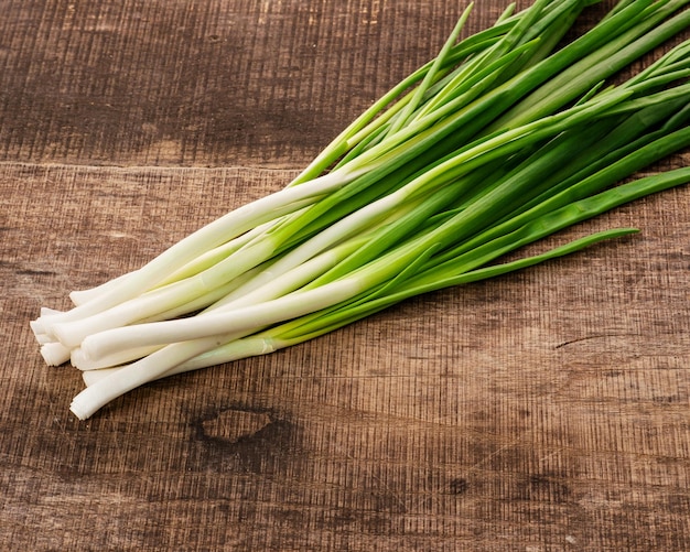 Green onions cut into slices