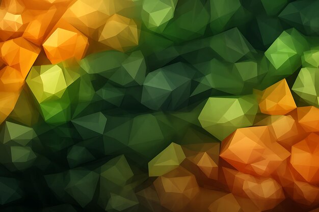 Photo green orange brown mosaic abstraction it resembles smo