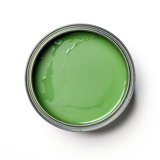  ⁇  배경 에 분리 된 초록색 페인트 캔 Top view