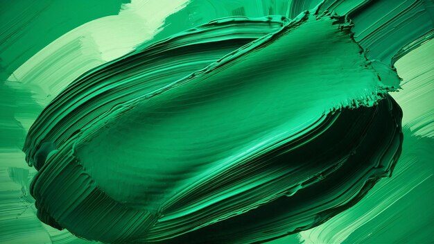 Photo green paint stroke