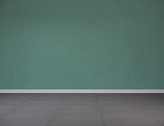 Макет окрашенной в зеленый цвет стены, Макет пустой стены