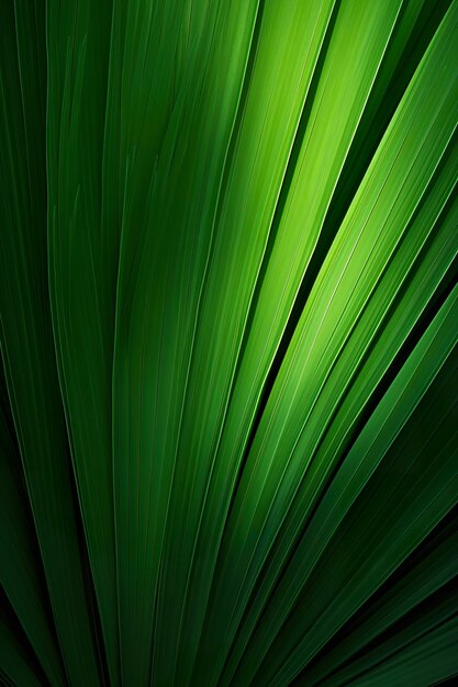 Green palm leaf as a background