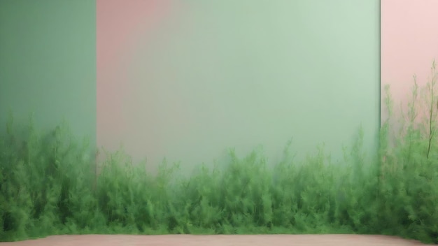 Green pastel realistic background photoshoot backdrop