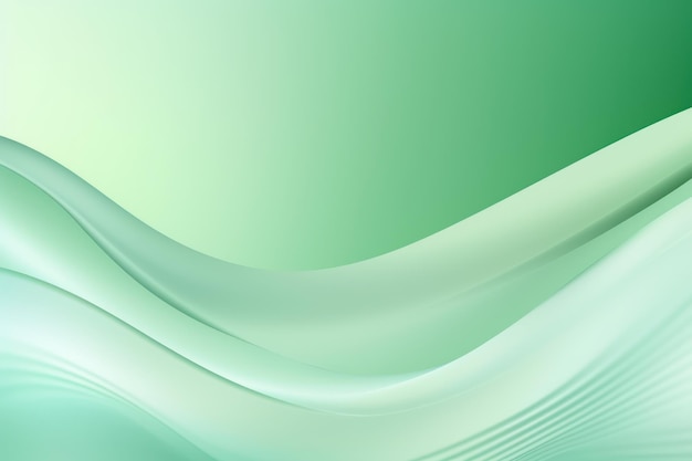 green pastel tint gradient background with wavy lines blank empty pattern with copy space for produc