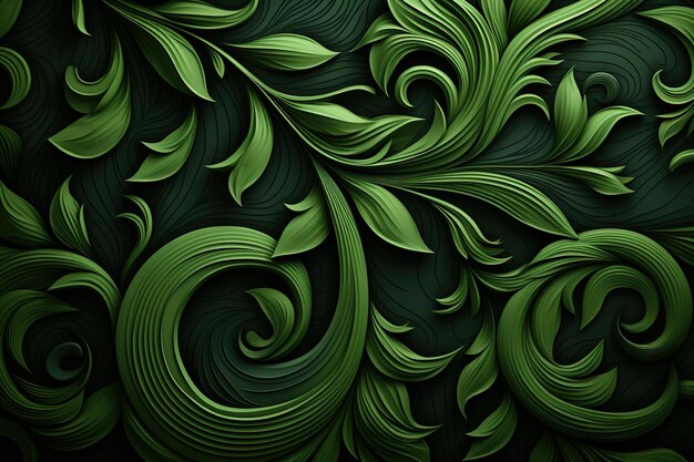 green pattern natural background plants