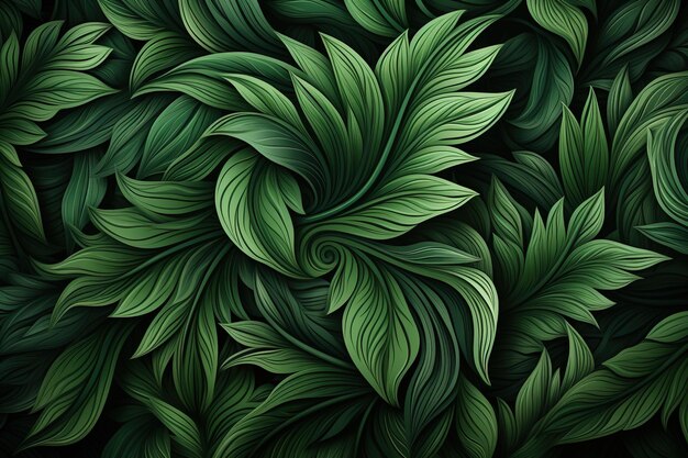 green pattern natural background plants