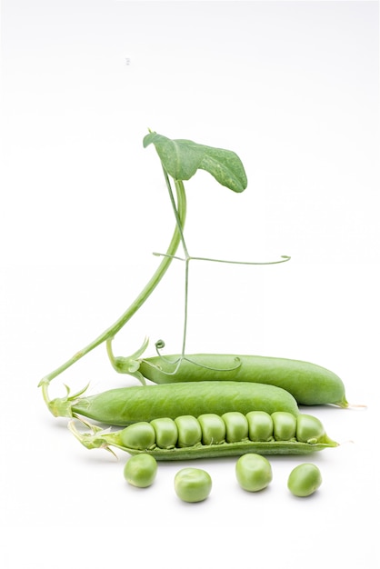 Photo green pea vegetable