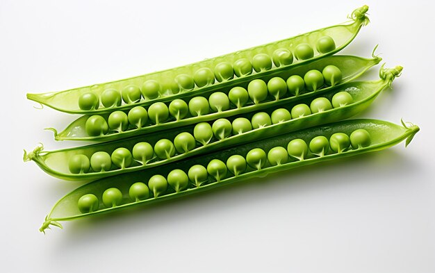 Green Peas on a SeeThrough Surface