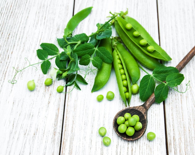 Photo green peas