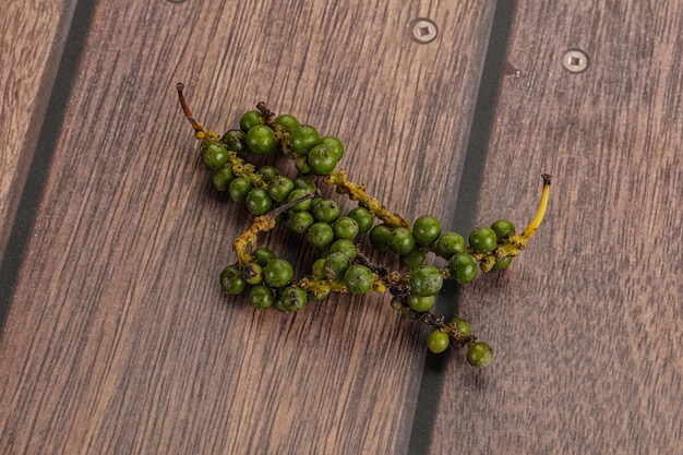 Green pepper corn heap aroma isolated