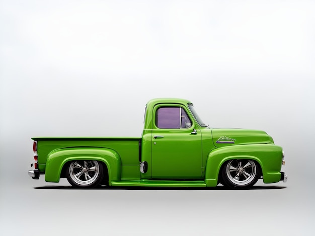 Green Pickup truck