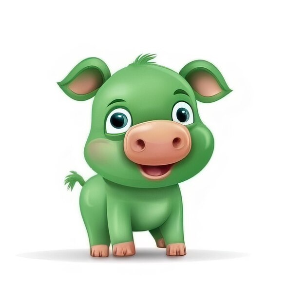 Green Pig Animal Pig Monkey Zebra Bear Lizzard OctopusCat Cow Dog Duck Giraffe Squirrel