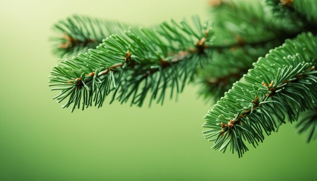 A green pine tree with green needles