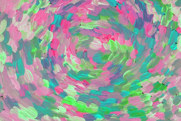 Green pink acrylic painting texture Hand painted background