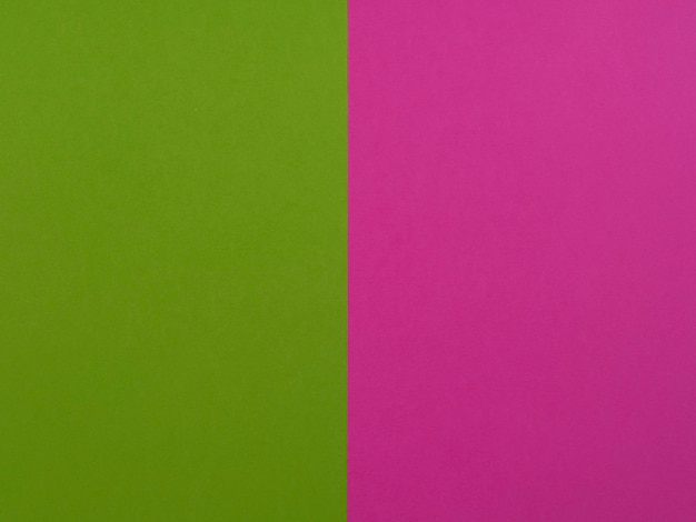 Green and pink colored papers