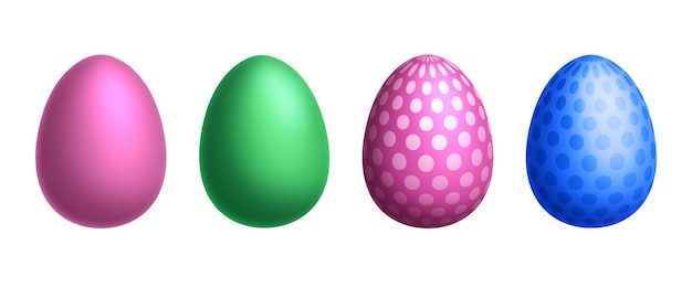 A green and pink easter egg and a pink one.