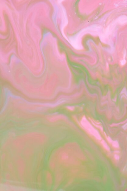 Photo green pink holographic background abstract colorful backdrop on liquid trendy wallpaper
