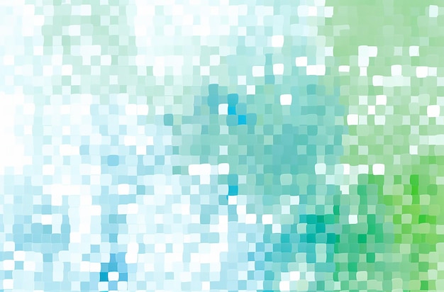 Photo a green pixel pattern with white squares