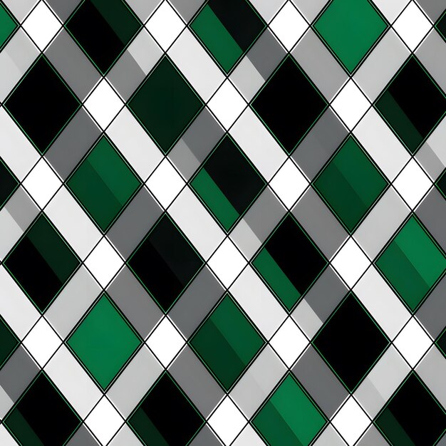 写真 グリーン・プレイド・パターン (green plaid vector plaid argyle pattern) はグリーン・プレード・パターンのパターンです