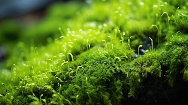 写真 緑の植物のモス