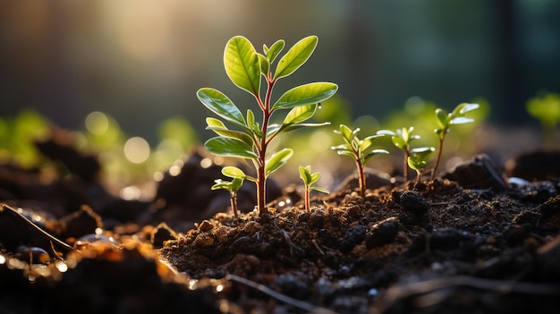 green plant in sunlight