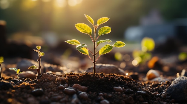 green plant in sunlight