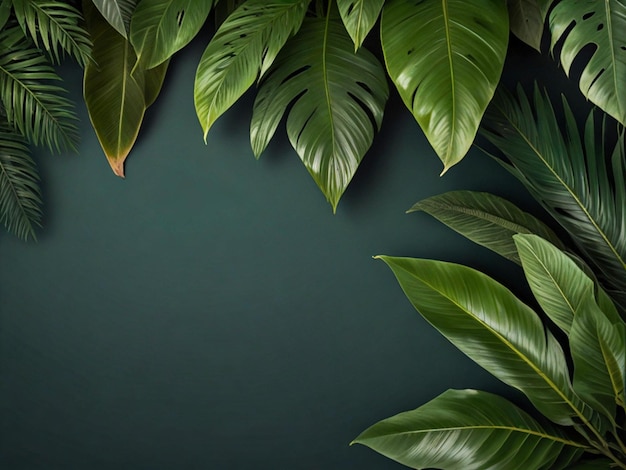 a green plant with green leaves on a dark background