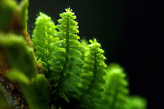 A green plant with a leaf that says'green'on it