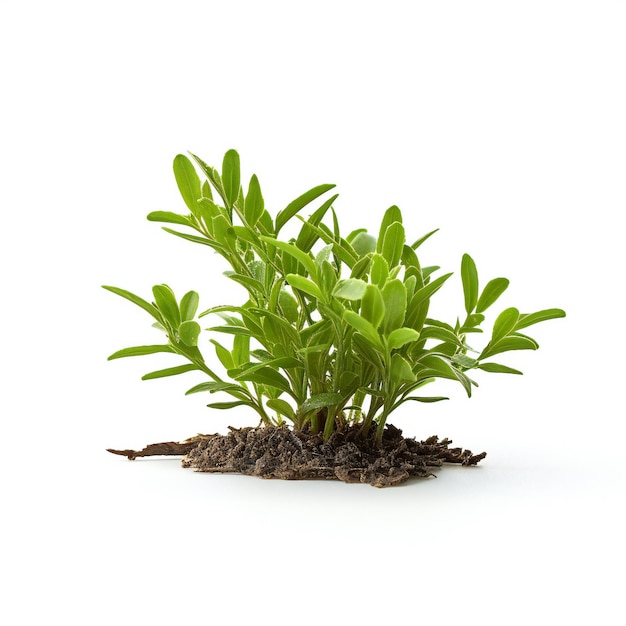 Green plants isolated on white background Studio shot