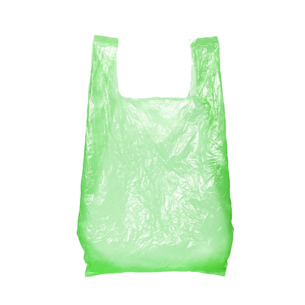 Фото Зеленый пластиковый пакет